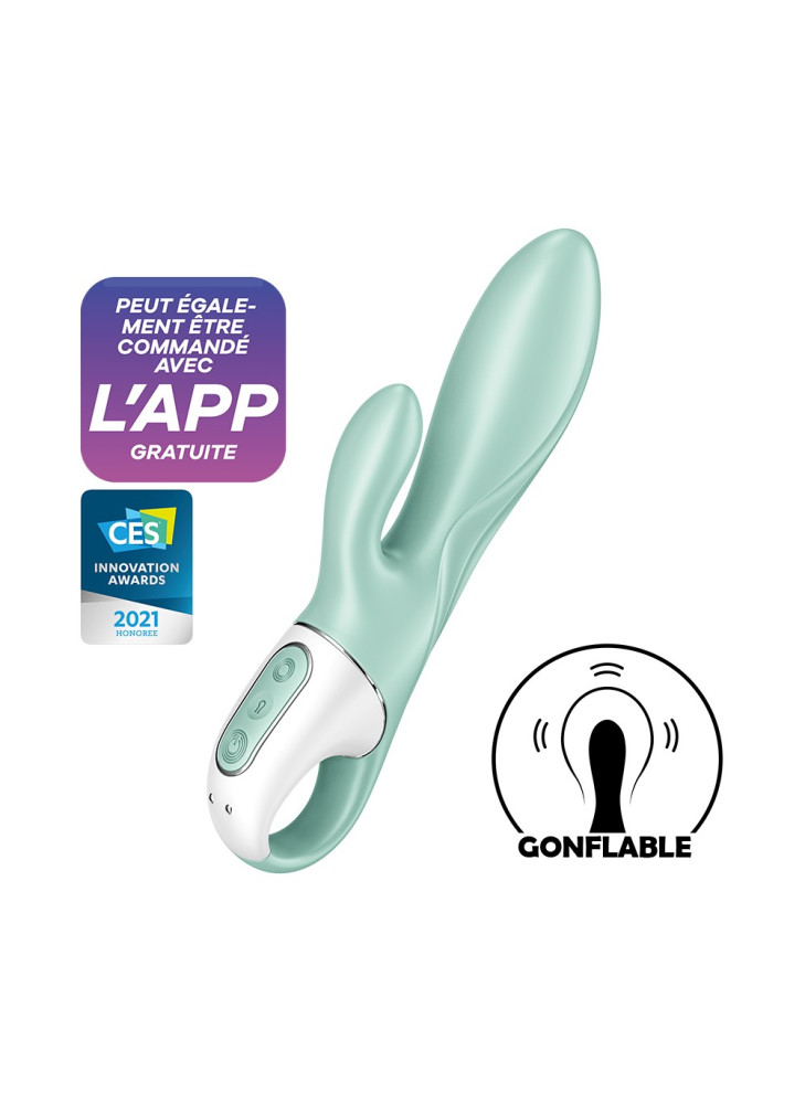 Vibromasseur rabbit gonflant connecté, USB Air Pump Bunny 5+ Satisfyer - CC597801